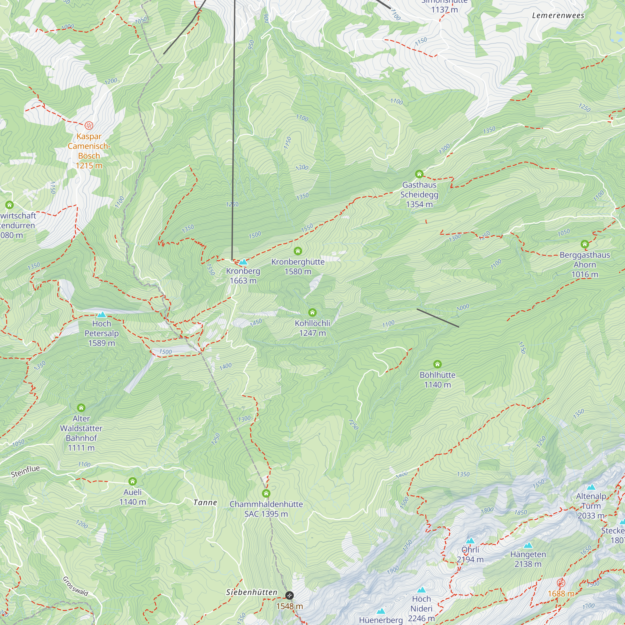 Kohllöchli map
