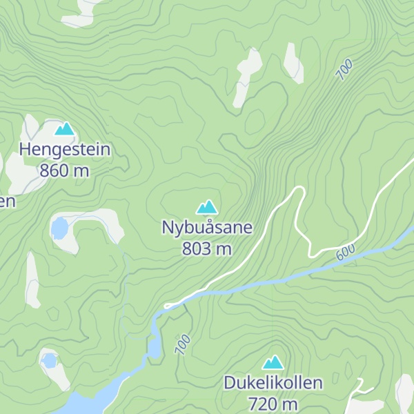 Map of Nybuåsane