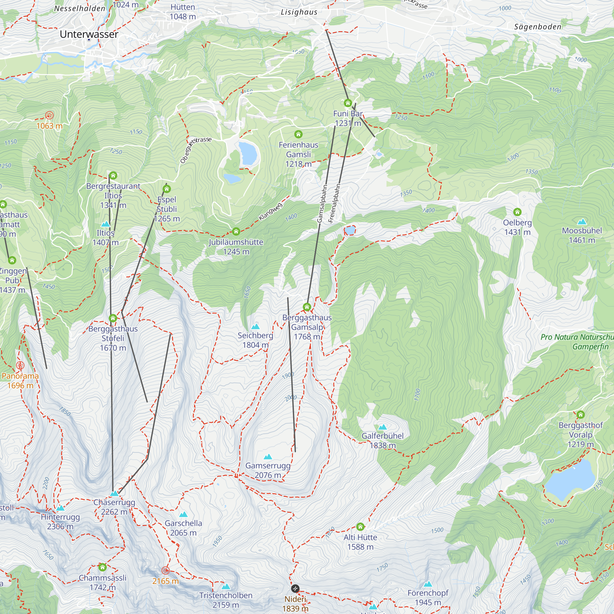 Berggasthaus Gamsalp map