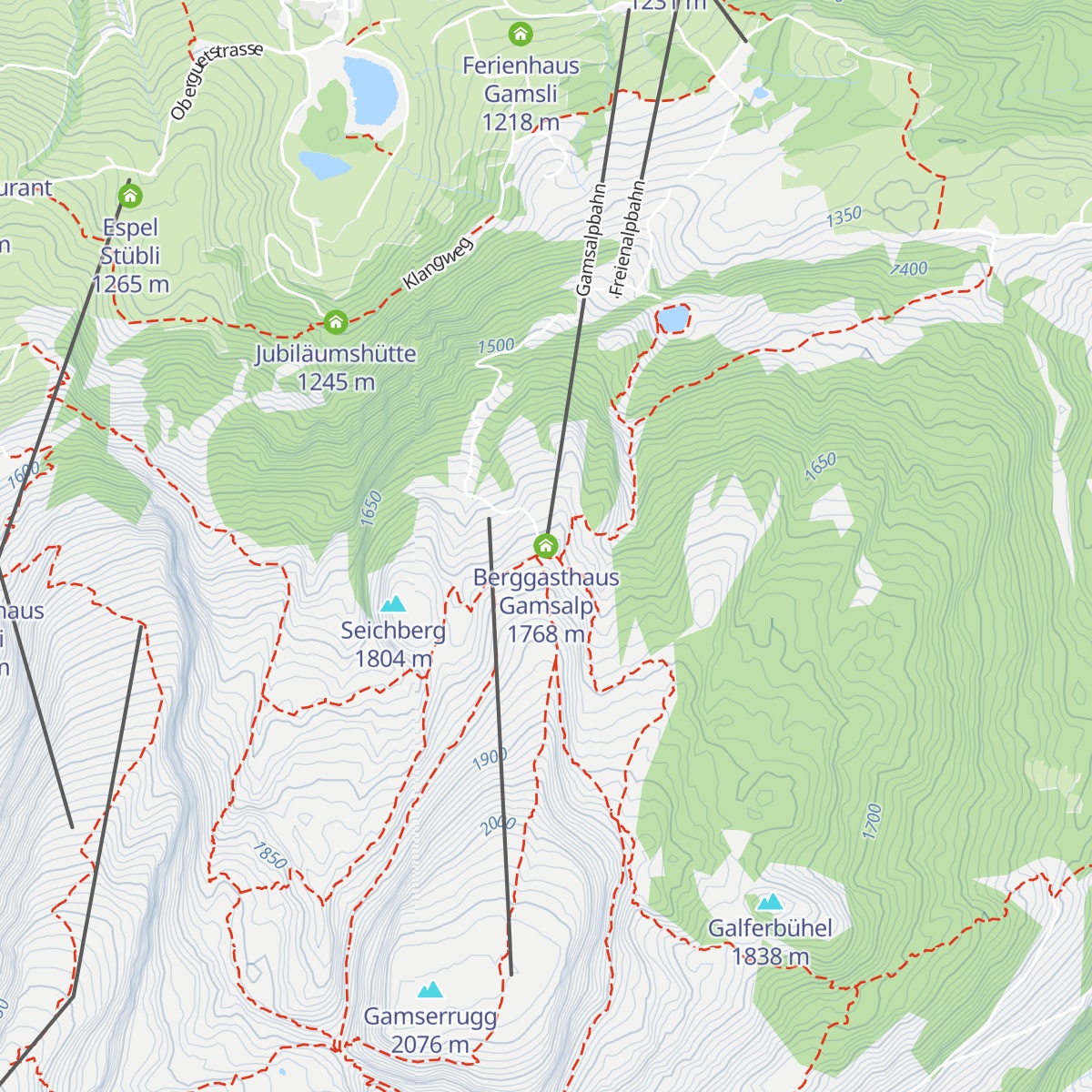 Berggasthaus Gamsalp map