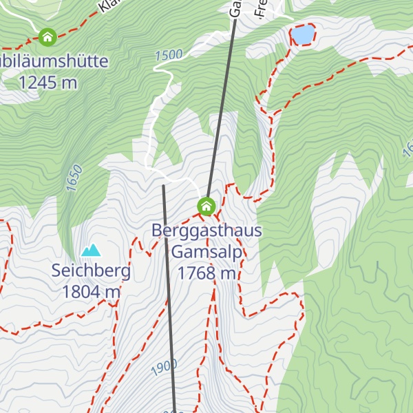 Map of Berggasthaus Gamsalp
