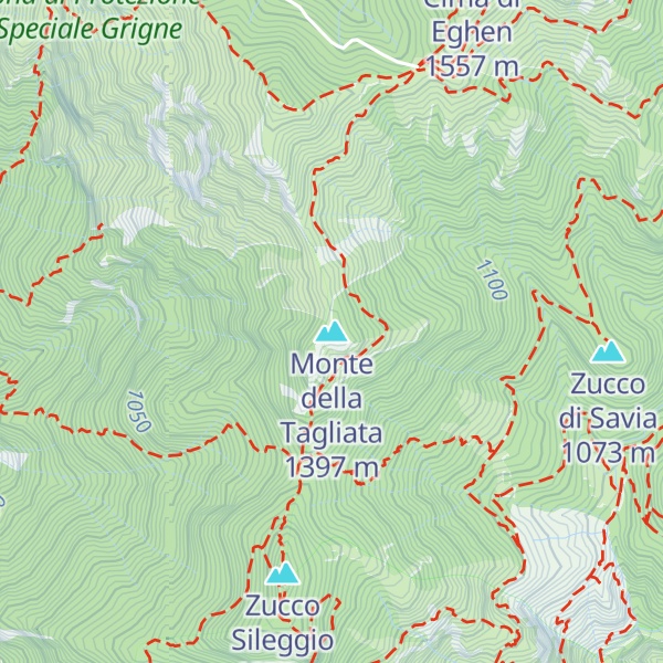Map of Monte della Tagliata