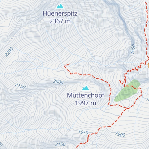 Map of Guetentalhüttli