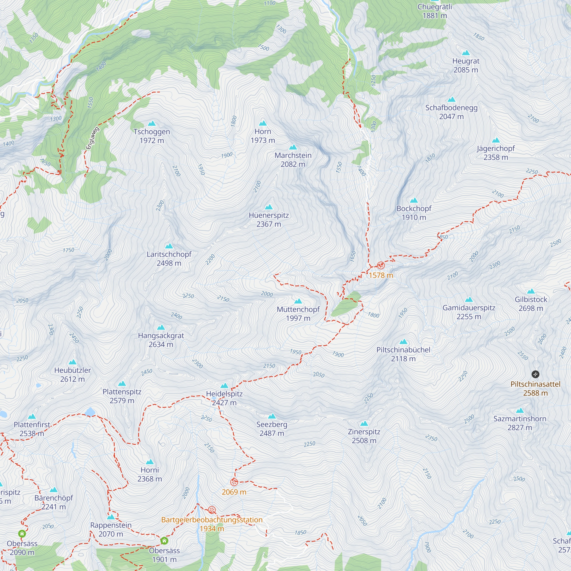 Guetentalhüttli map