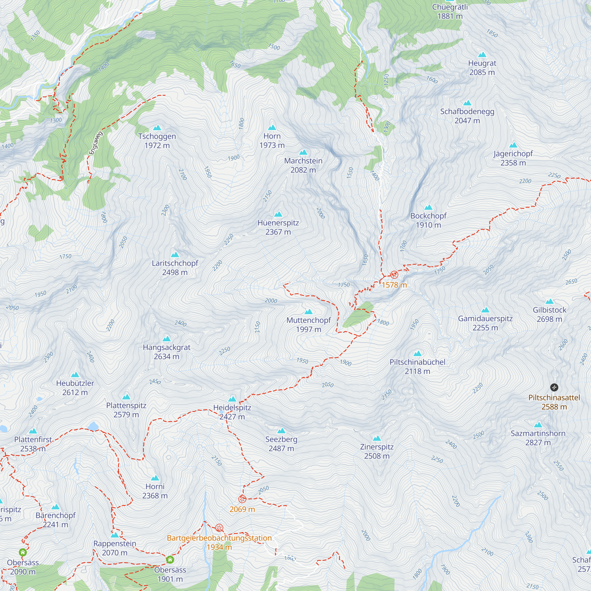 Guetentalhüttli map