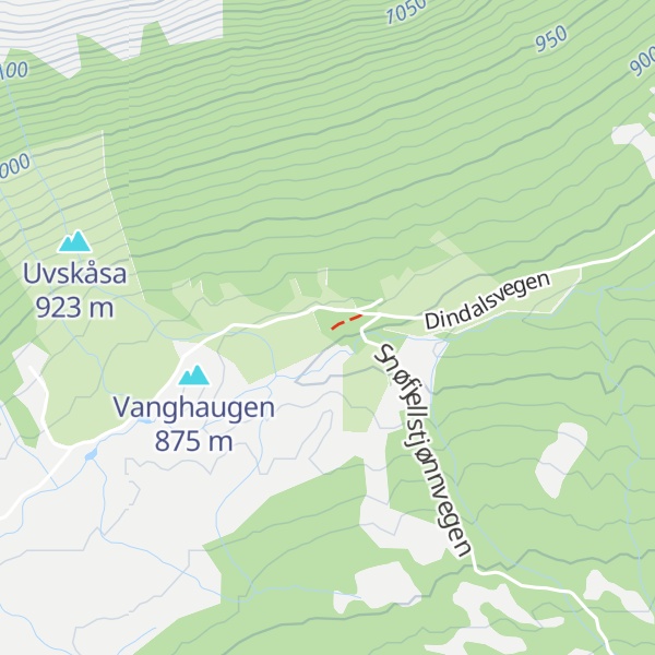 Map of Dindalshytta
