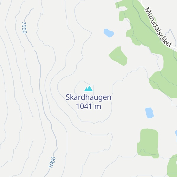 Map of Skardhaugen
