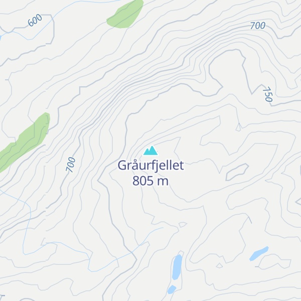 Map of Gråurfjellet
