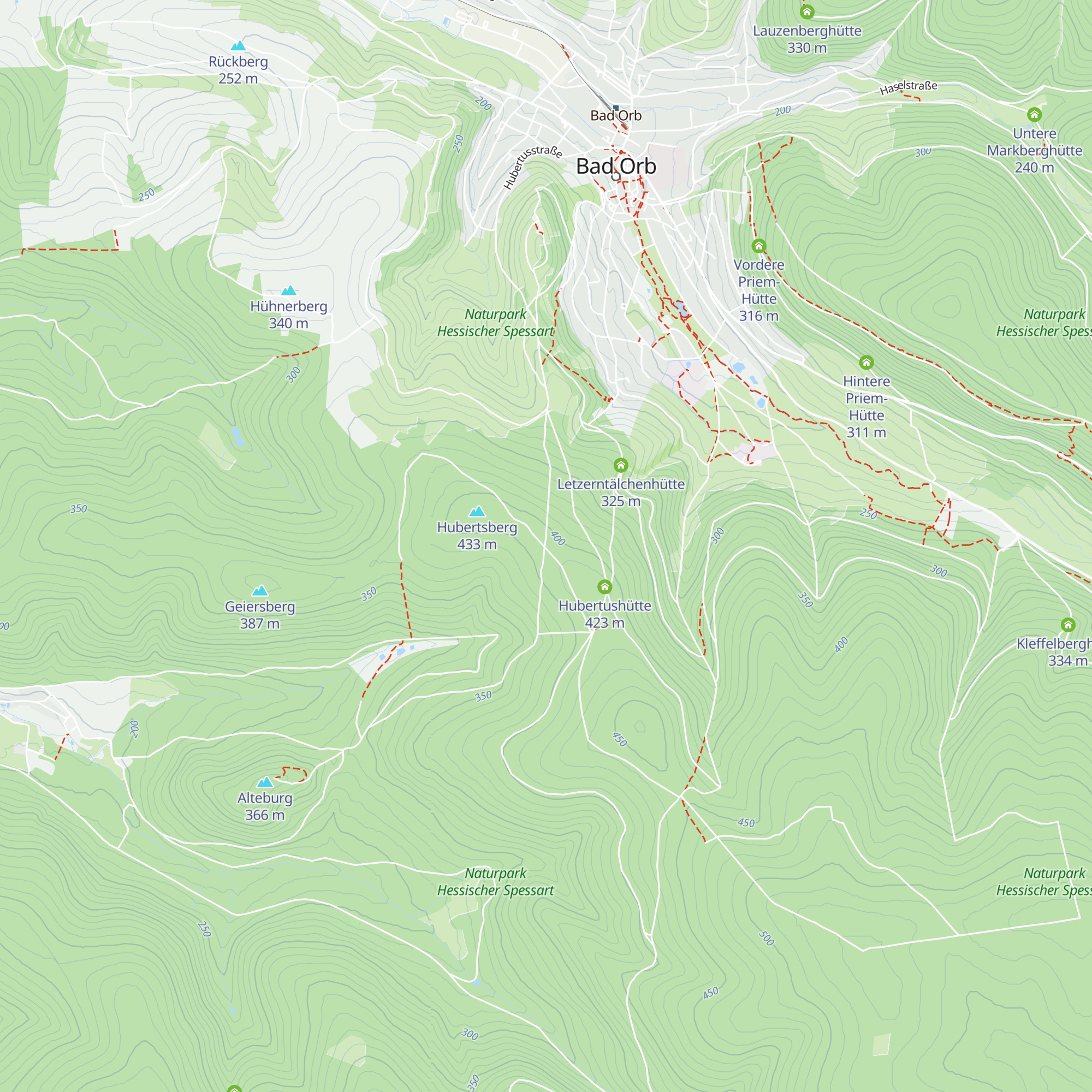 Schutzhütte Hörders Stein map