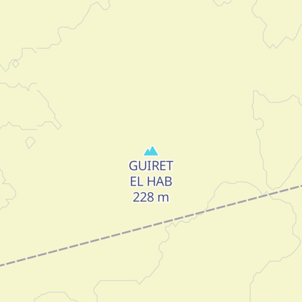 Map of GUIRET EL HAB