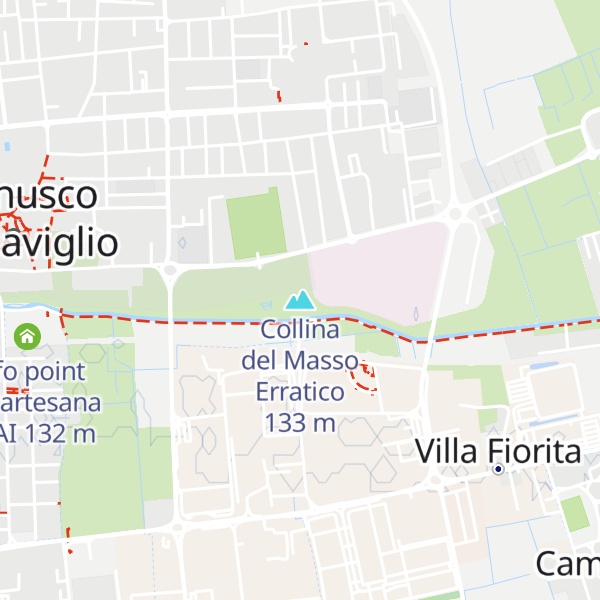 Map of Collina del Masso Erratico