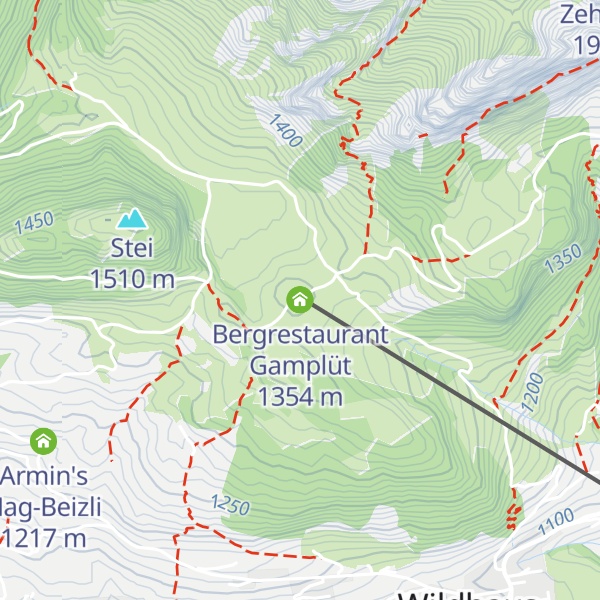 Map of Bergrestaurant Gamplüt