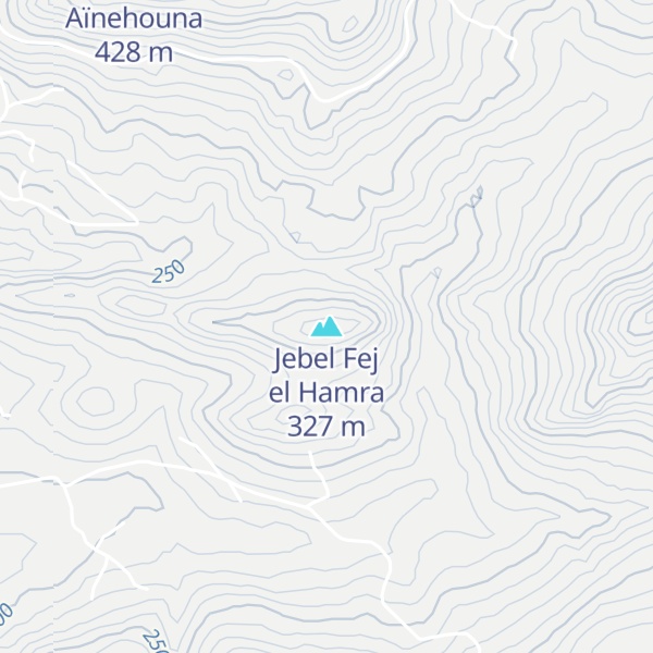 Map of Jebel Fej el Hamra