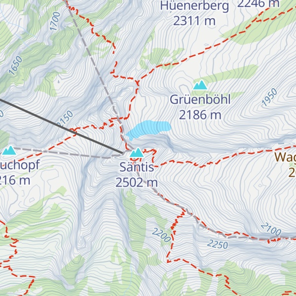 Map of Berggasthaus Alter Säntis