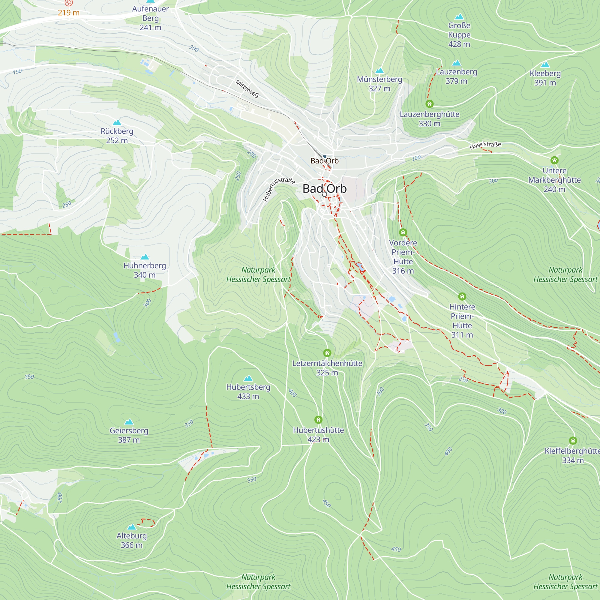 Scherf-Hütte map