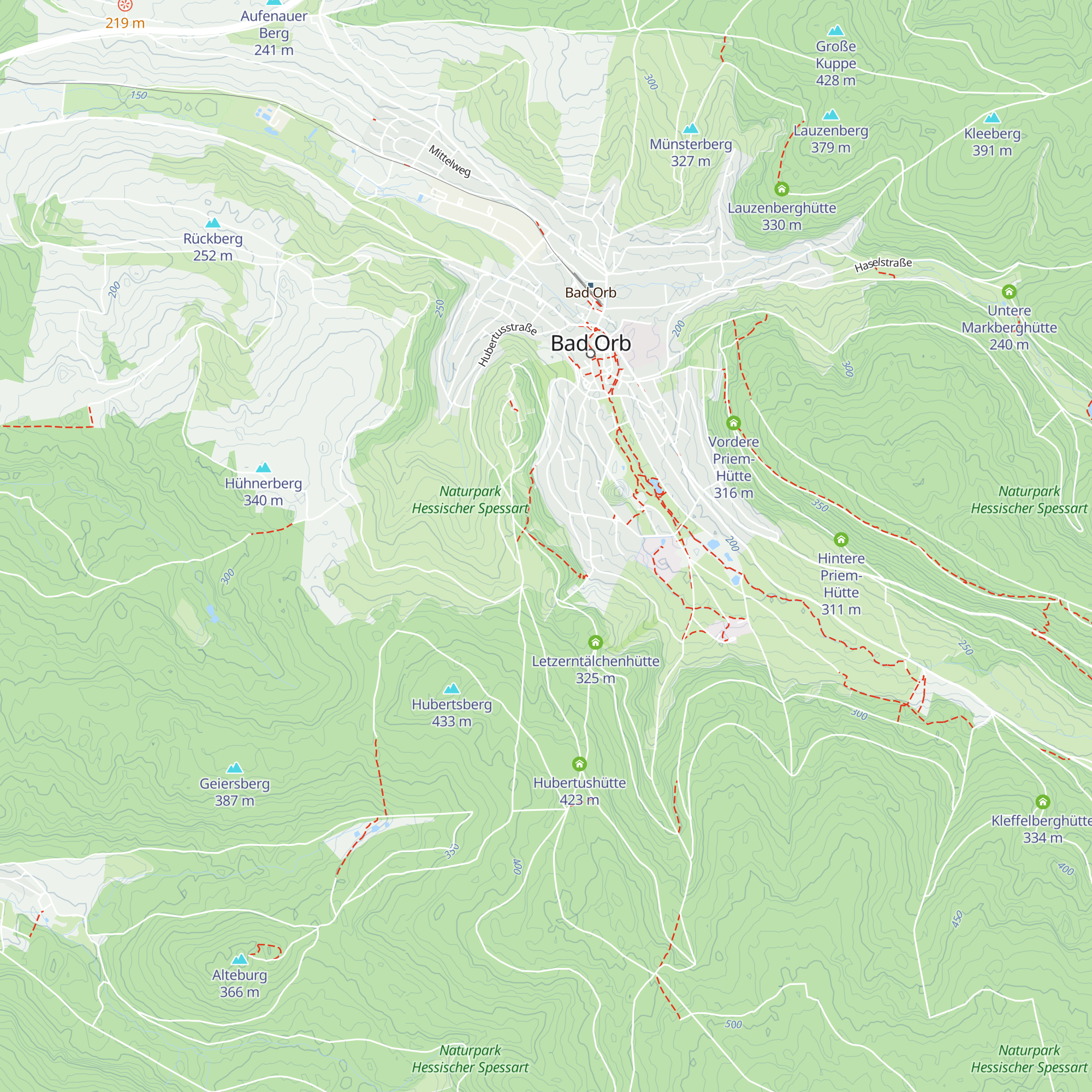 Scherf-Hütte map