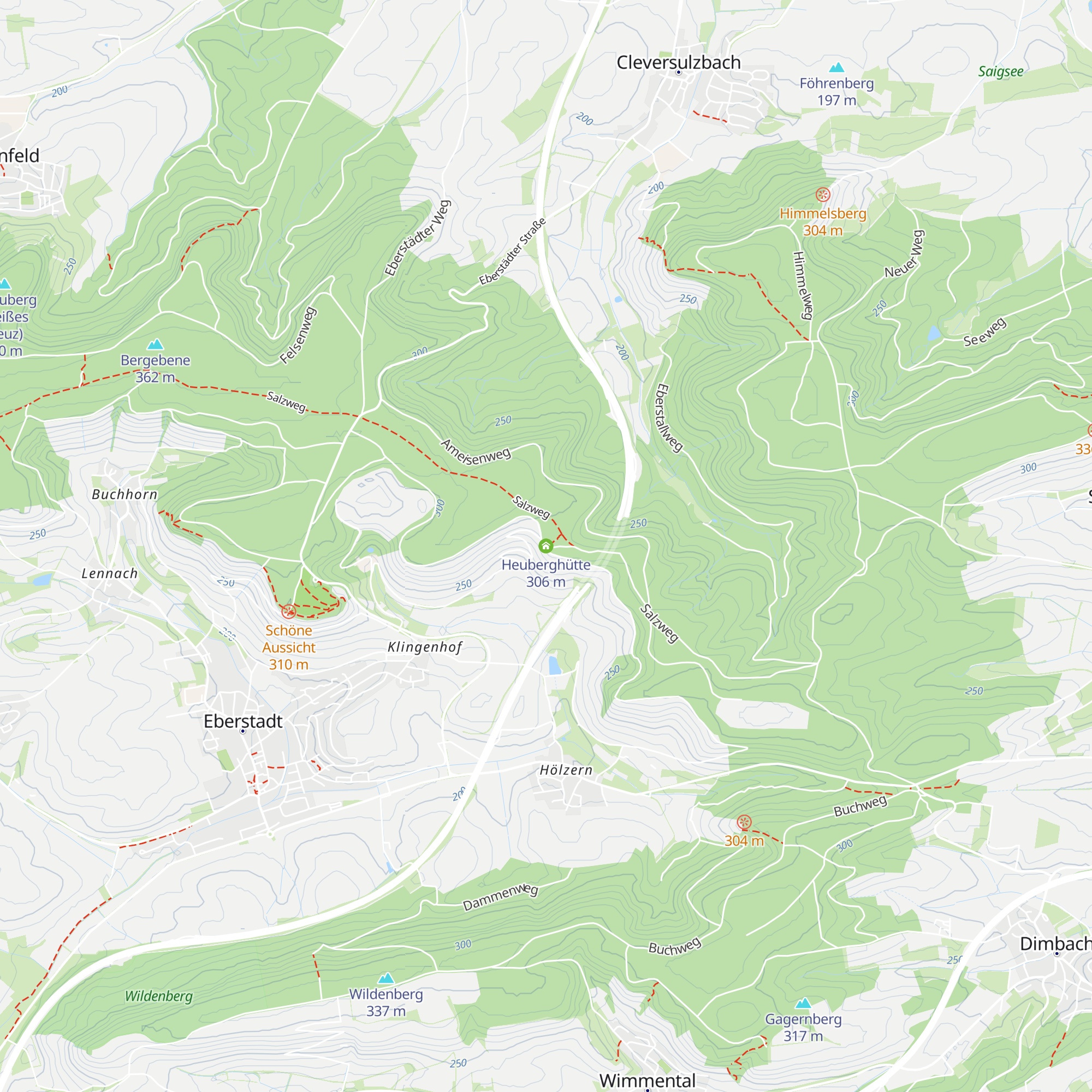 Heuberghütte map