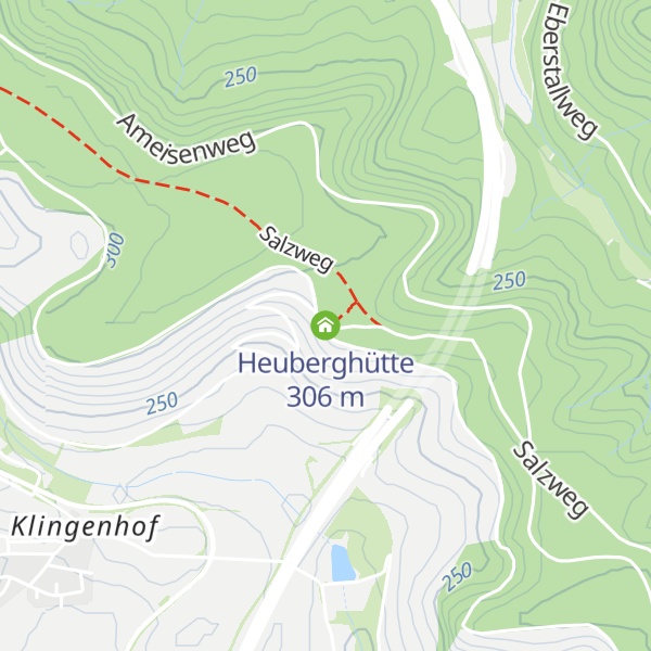 Map of Heuberghütte