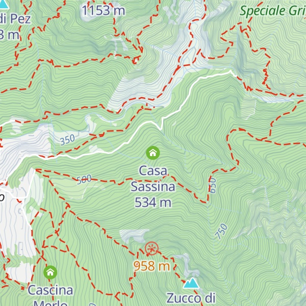 Map of Casa Sassina