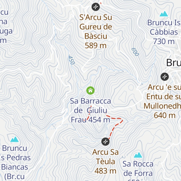 Map of Sa Barracca de  Giuliu Frau