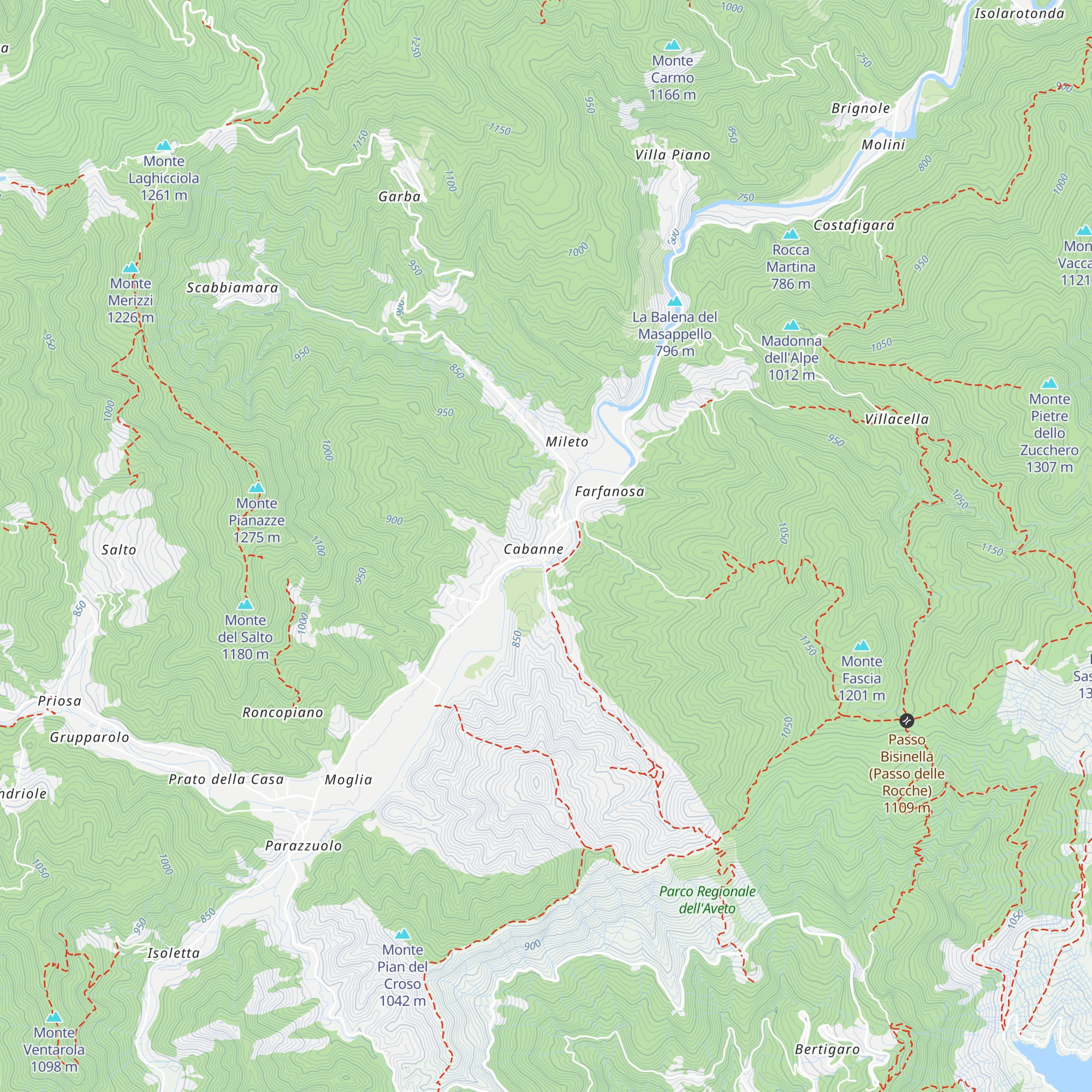 Punto Tappa AVMM rifugio Cabanne map