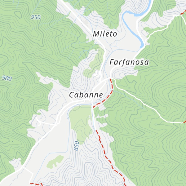 Map of Punto Tappa AVMM rifugio Cabanne