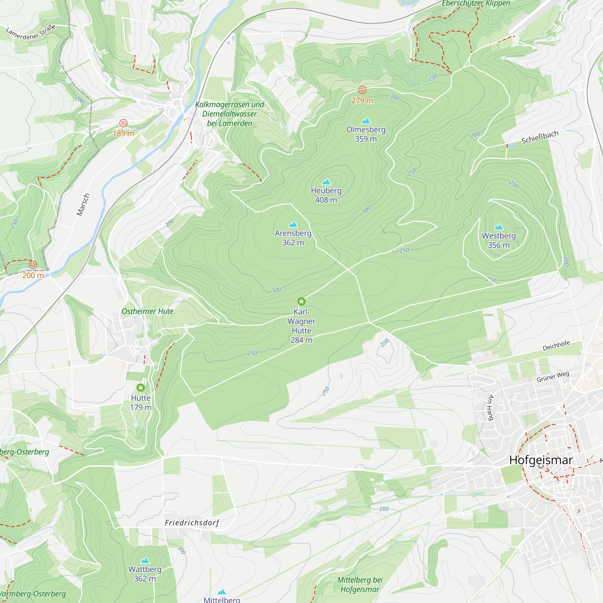 Karl-Wagner Hütte map