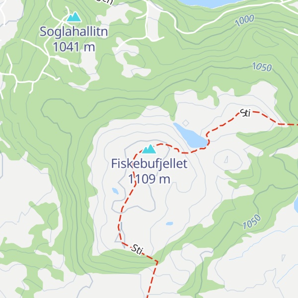 Map of Fiskebufjellet