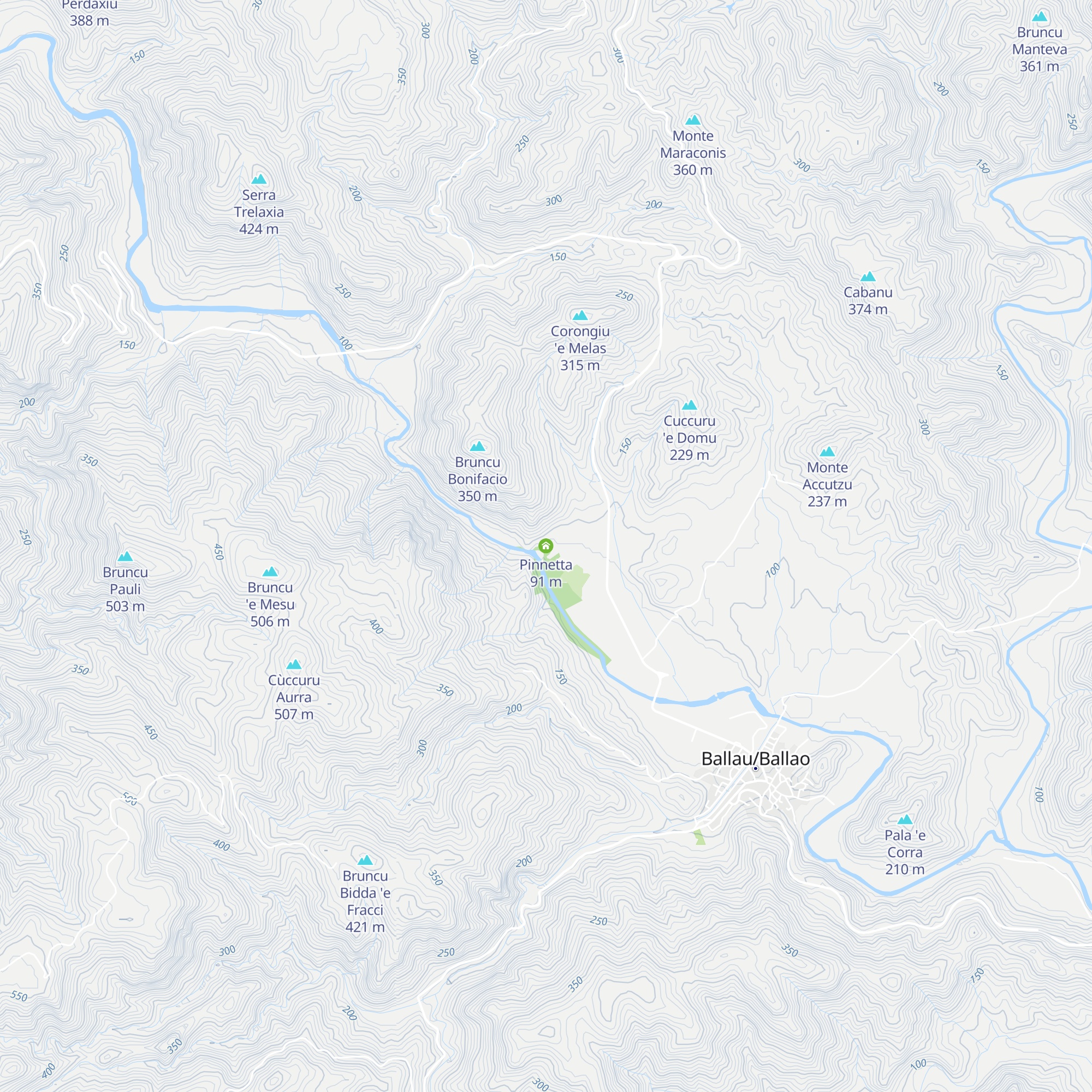 Pinnetta map
