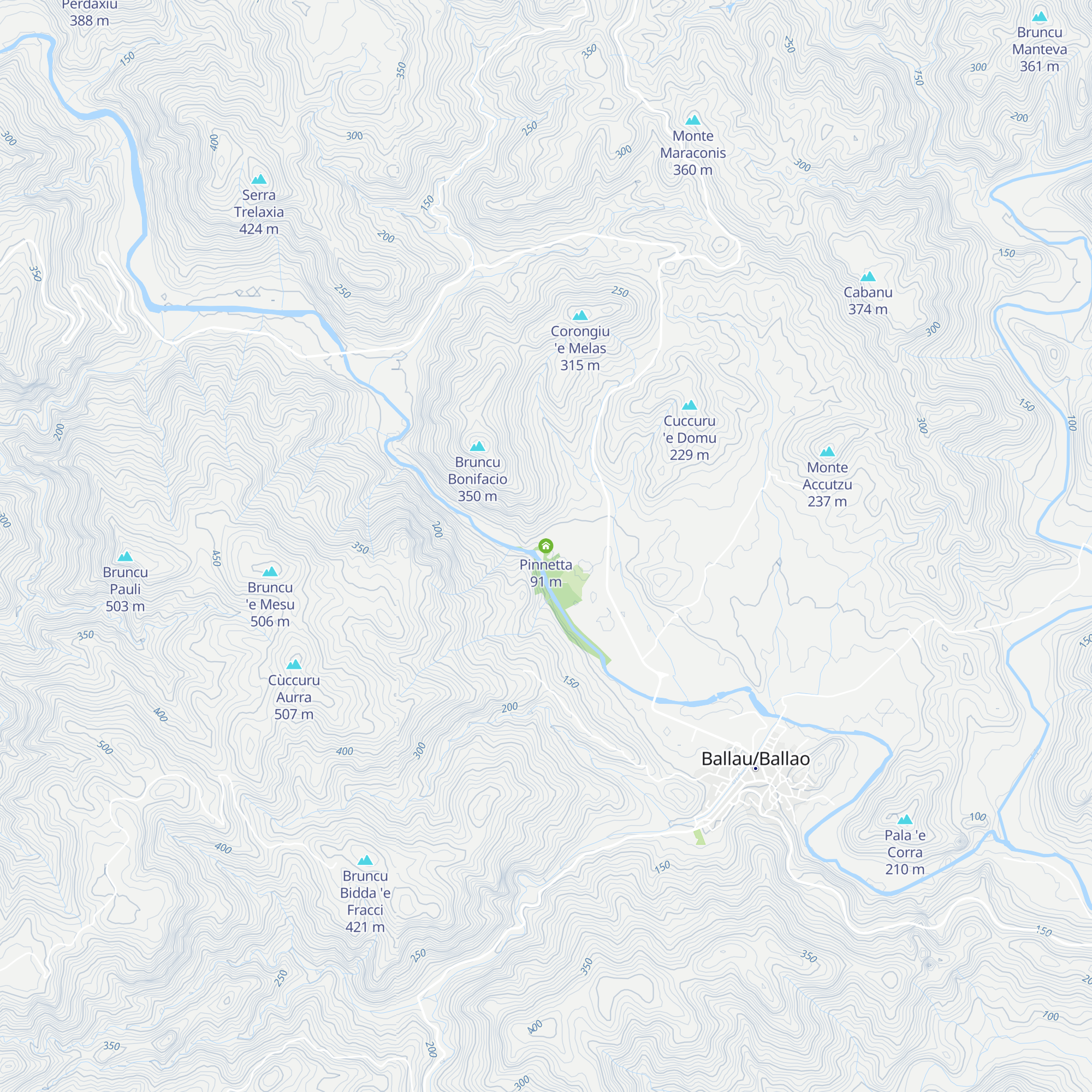 Pinnetta map