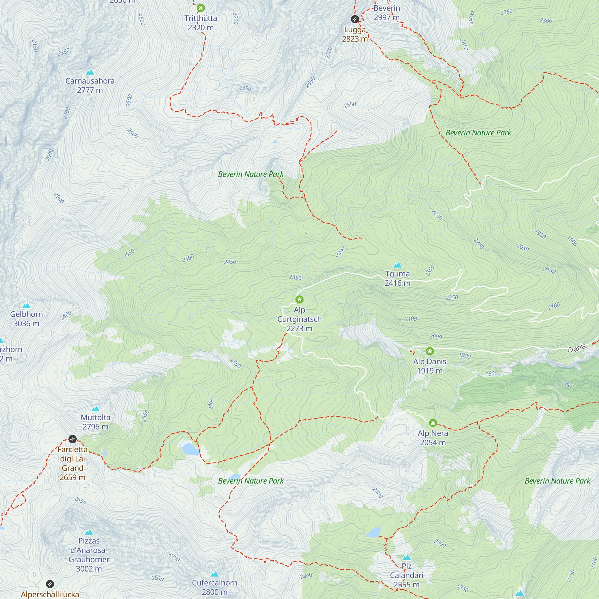 Alp Curtginatsch map