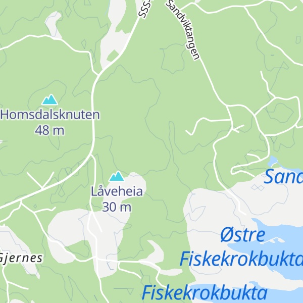 Map of Verdalsknuten