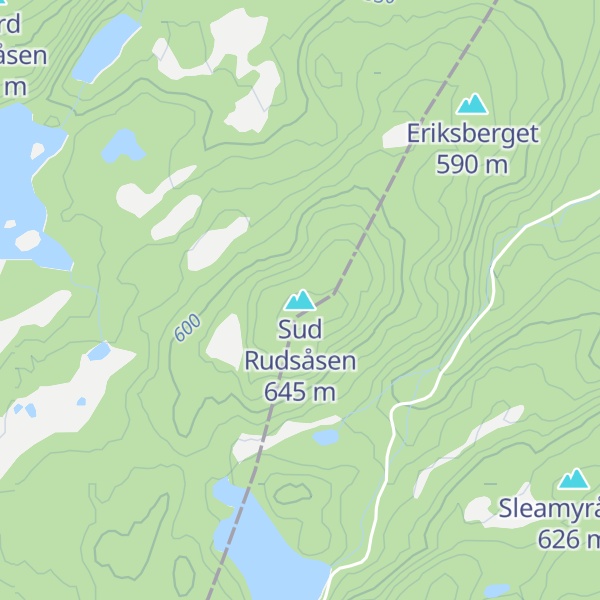Map of Sud Rudsåsen
