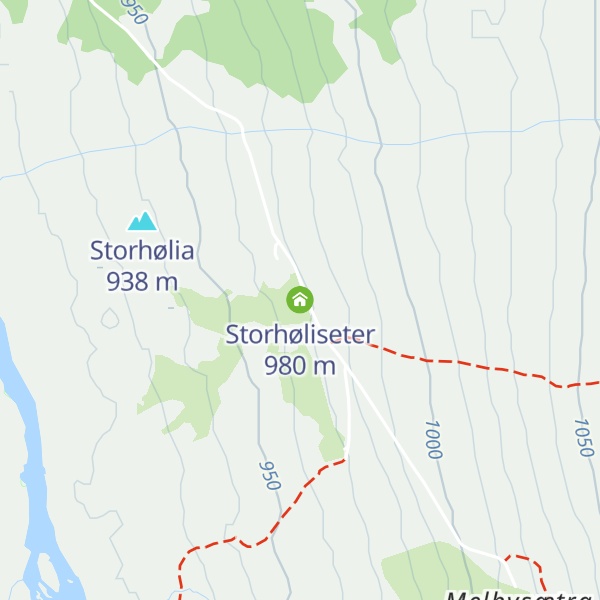 Map of Storhøliseter