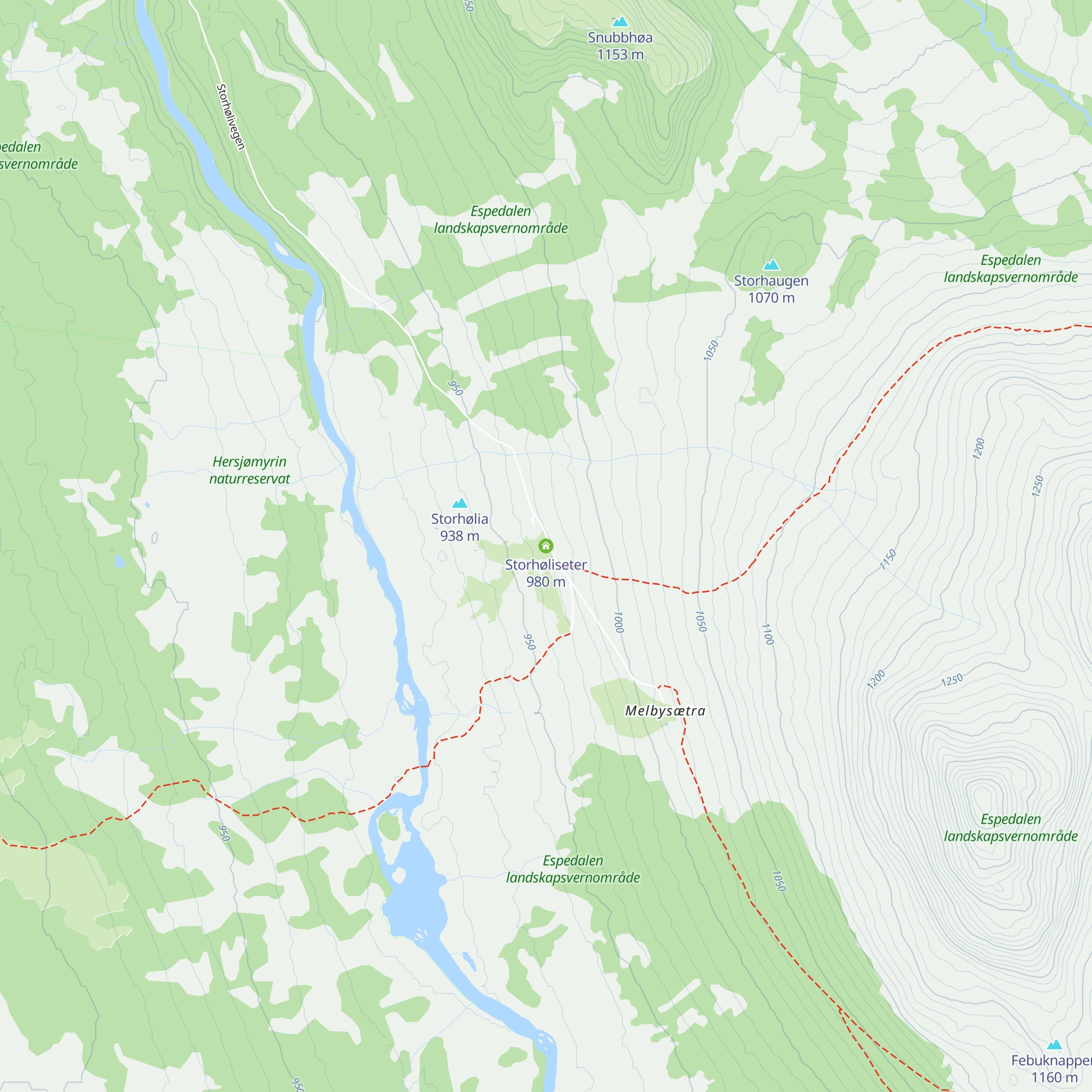 Storhøliseter map