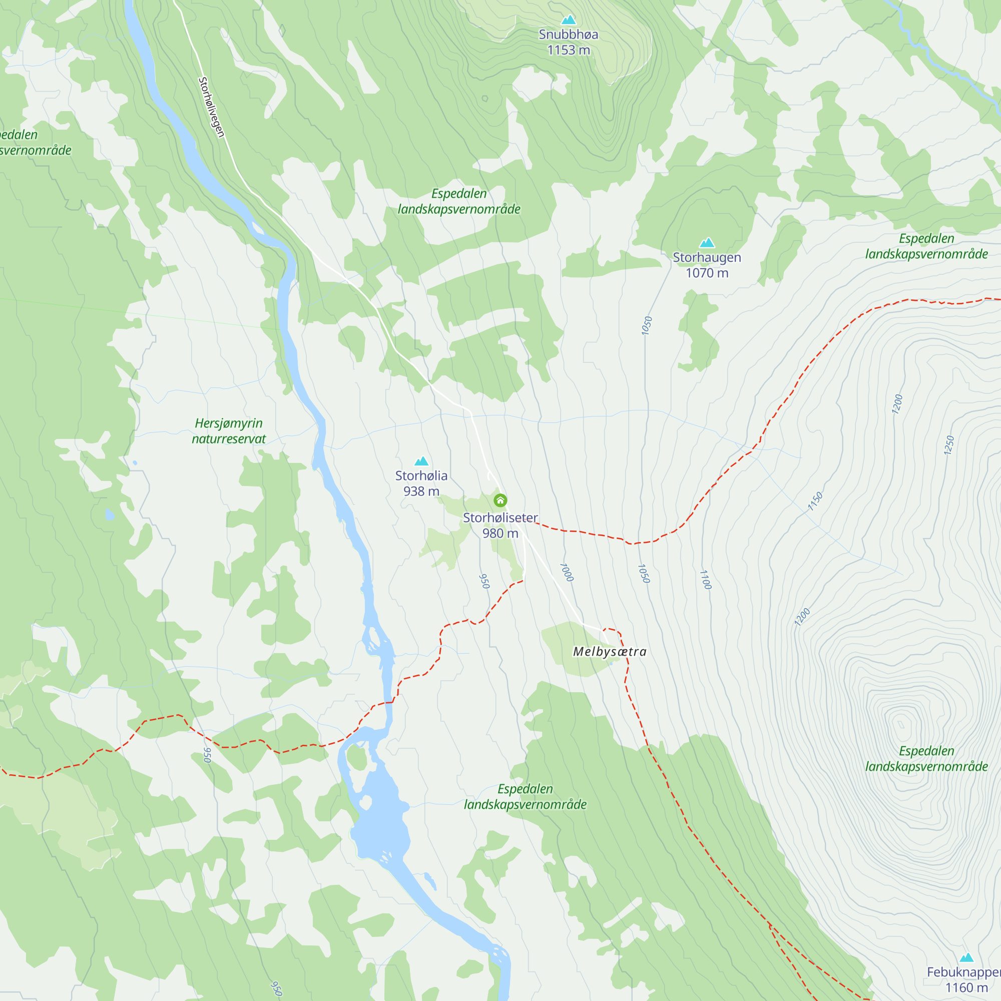 Storhøliseter map