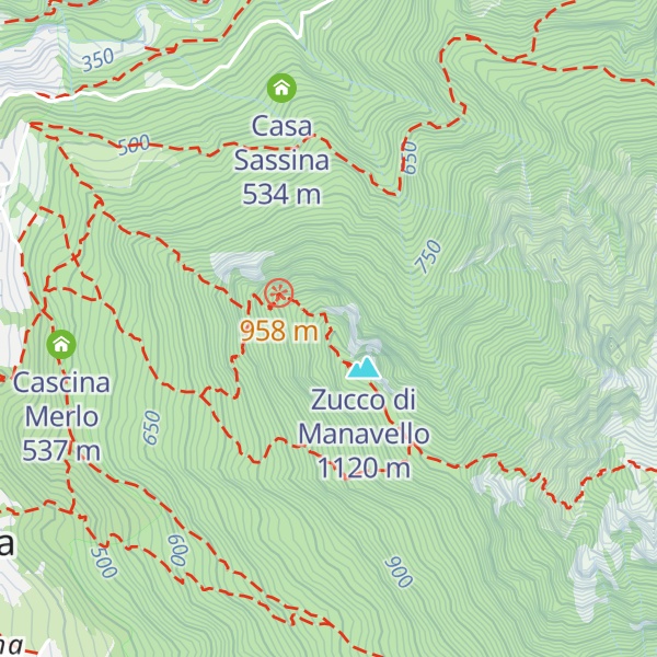 Map of Bivacco Baitello del Manavello
