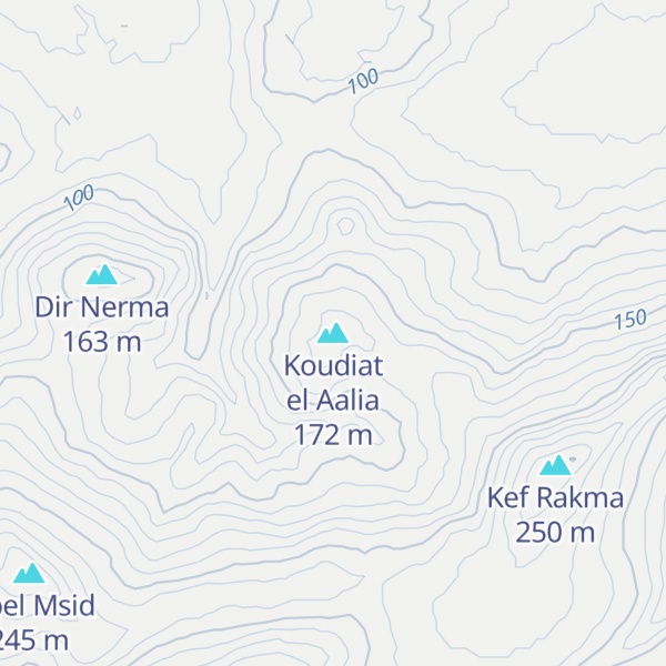 Map of Koudiat el Aalia
