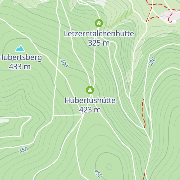 Map of Hubertushütte