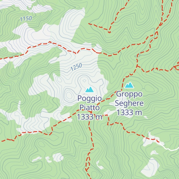 Map of Poggio Piatto