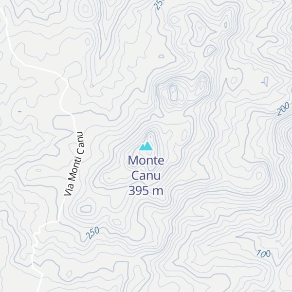 Map of Monte Canu