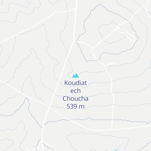 Map of Koudiat ech Choucha