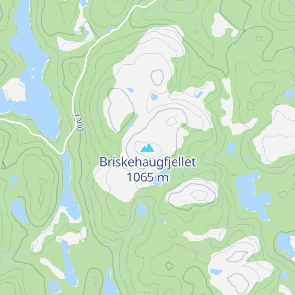 Map of Briskehaugfjellet