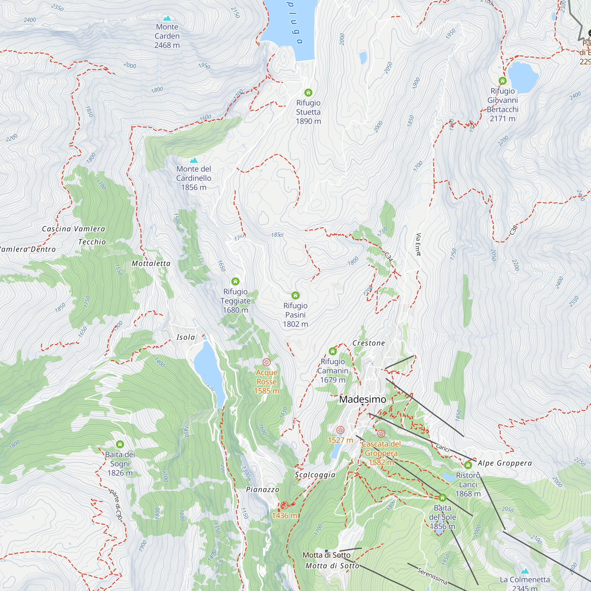 Rifugio Pasini map