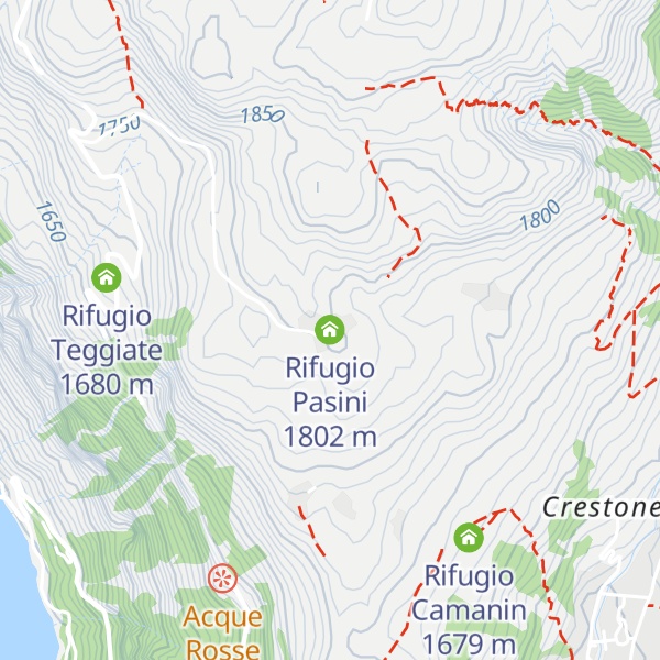 Map of Rifugio Pasini