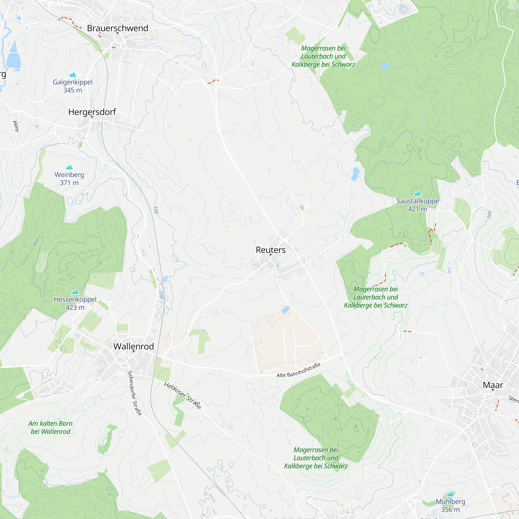 Ahornhütte map
