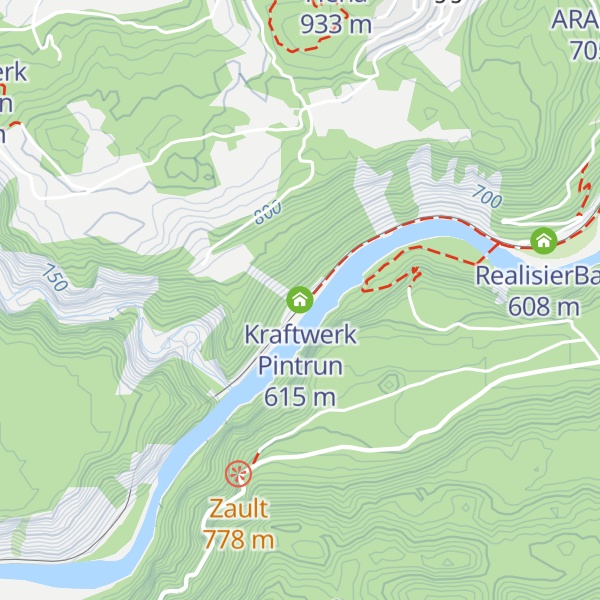 Map of Kraftwerk Pintrun