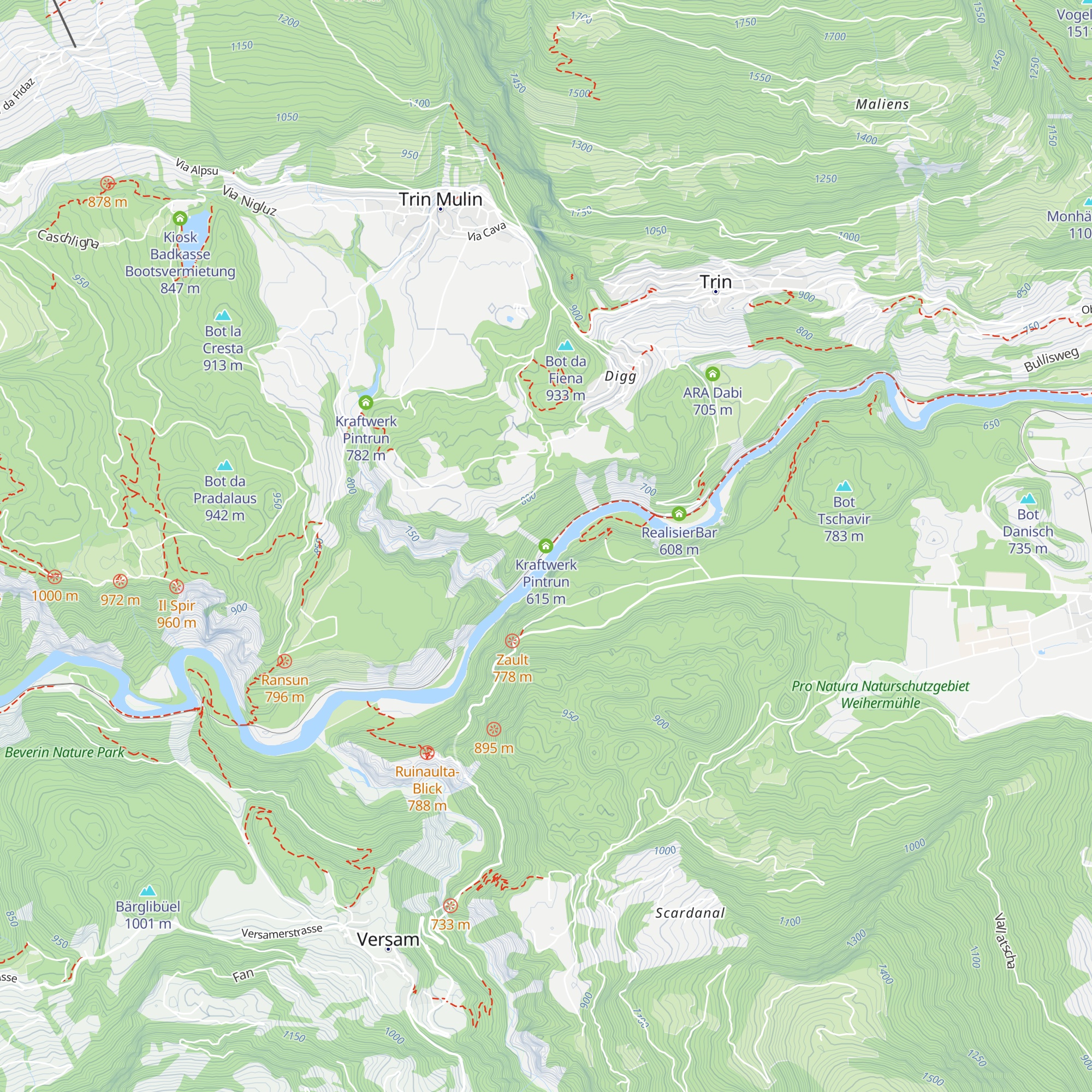 Kraftwerk Pintrun map
