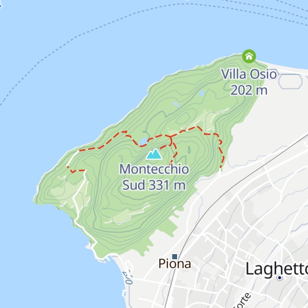 Map of Montecchio Sud