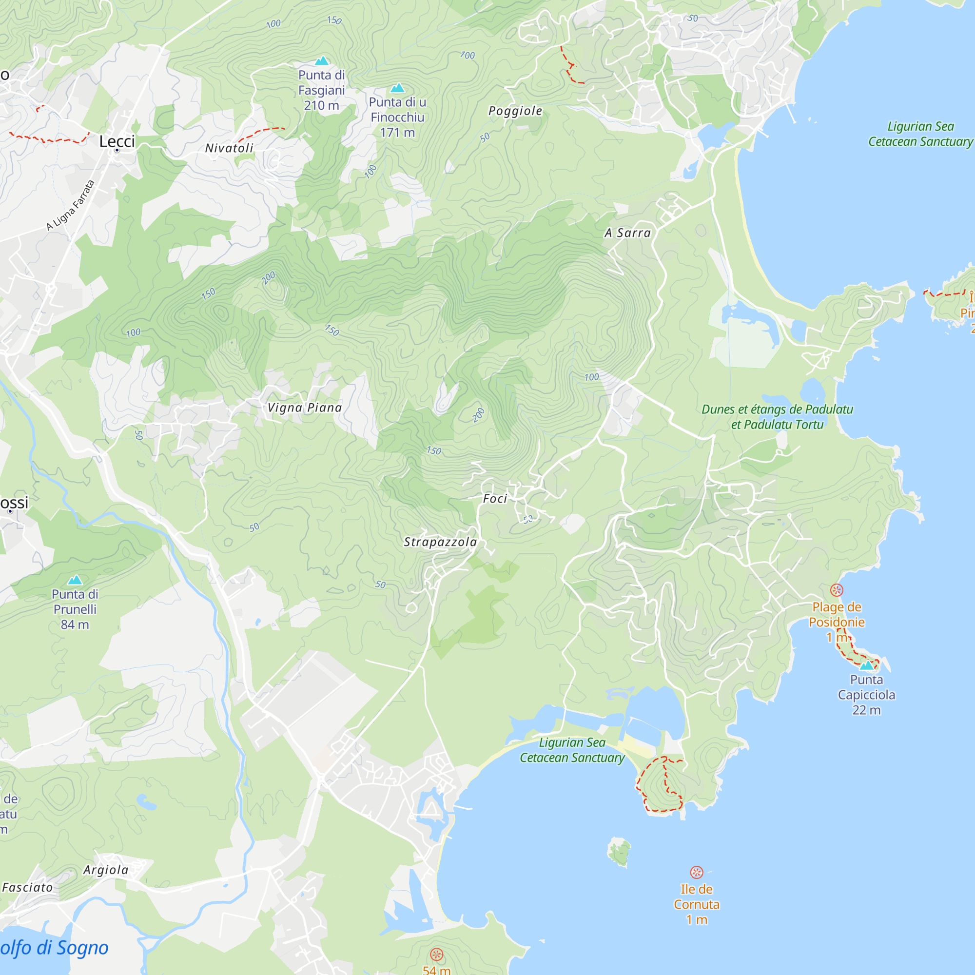 Gîtes de SCHENA map